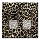Printed Decora 2 Gang Rocker Style Switch with matching Wall Plate - Small Leopard Spots