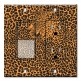 Printed 2 Gang Decora Switch - Outlet Combo with matching Wall Plate - Leopard Head