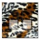 Printed Decora 2 Gang Rocker Style Switch with matching Wall Plate - Multi Color Leopard