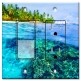 Printed 2 Gang Decora Switch - Outlet Combo with matching Wall Plate - Tropical Ocean Island Coral Beach
