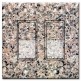 Printed Decora 2 Gang Rocker Style Switch with matching Wall Plate - Brown Granite Print