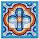 Printed Decora 2 Gang Rocker Style Switch with matching Wall Plate - Aqua Spanish Mosaic Tile Print