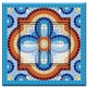 Printed Decora 2 Gang Rocker Style Switch with matching Wall Plate - Aqua Spanish Mosaic Tile Print