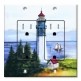 Printed 2 Gang Decora Duplex Receptacle Outlet with matching Wall Plate - Lighthouse