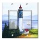 Printed Decora 2 Gang Rocker Style Switch with matching Wall Plate - Lighthouse