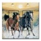 Printed 2 Gang Decora Duplex Receptacle Outlet with matching Wall Plate - Horses in the Surf