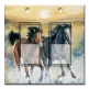 Printed Decora 2 Gang Rocker Style Switch with matching Wall Plate - Horses in the Surf