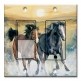 Printed 2 Gang Decora Switch - Outlet Combo with matching Wall Plate - Horses in the Surf