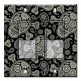 Printed Decora 2 Gang Rocker Style Switch with matching Wall Plate - Paisley Skull and Crossbones