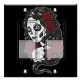 Printed Decora 2 Gang Rocker Style Switch with matching Wall Plate - Goth Girl