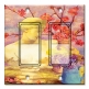 Printed Decora 2 Gang Rocker Style Switch with matching Wall Plate - Japonica and Violets